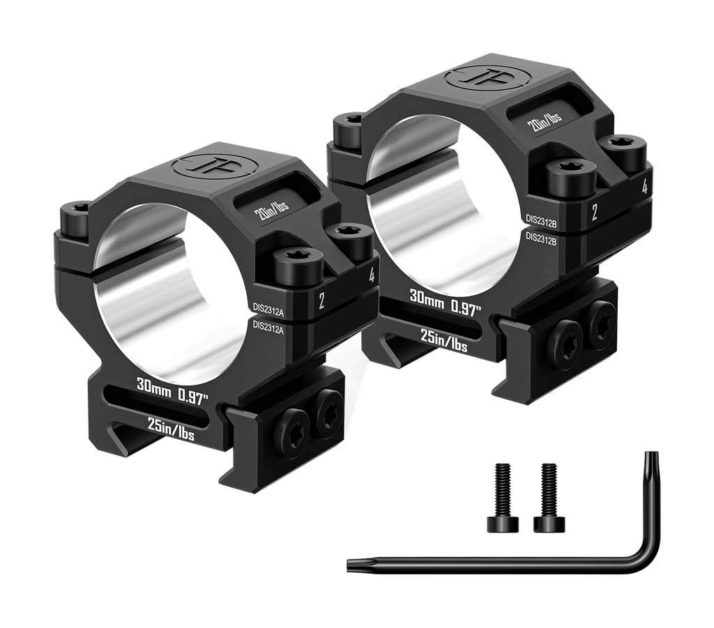 Кольца Discovery Scope Mount 6061 Series (30 мм) Low на Picatinny. ВН – 9.5 мм Фото 2